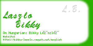 laszlo bikky business card